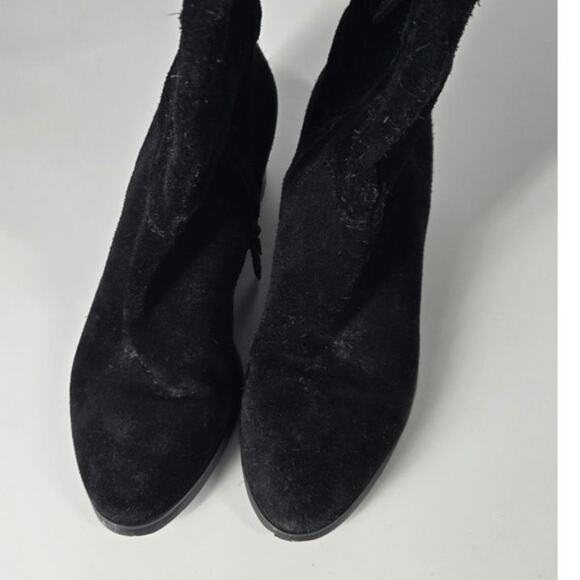 Nordstrom Suede Leather Over the Knee Block Heel Riding Boots Womens 6M - Picture 5 of 7